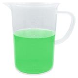 Şişe Dükkanı Plastik Kulplu Beher Kabartma Dereceli 500ML - 1 Adet