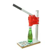 Şişe Kapatma Aleti Soda Gazoz Kapağı Kapama Makinası Kırmızı 200 Adet Kapak Nb314