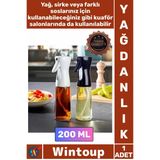 #Şişe Mutfak Sosluk Sirkelik Su Püskürtücü Şık Tasarım Dekoratif Tabancalı Spreyli Cam Şişe 200 Ml