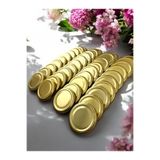 Şişecam Cam Kavanoz Kapağı 30 Adet 210CC Gold Renk Kavanoz Kapağı 63mm, Mama- Yoğurt Kavanoz Kapağı