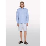 Sisley %100 Keten Slim Fit Bermuda Şort Erkek Mavi Şort - 325P4aghs9010