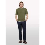 Sisley %100 Pamuk Bisiklet Yaka Regular Fit T-Shirt Erkek Yeşil T-Shirt - 325P3089s104j