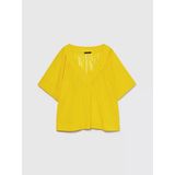 Sisley %100 Pamuk Pileli V Yaka Bluz Kadın 38R Bluz - 324P5ho1lq06q