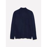 Sisley %100 Pamuk Polo Yaka Kazak Erkek Lacivert Kazak - 325A1028s300p