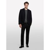 Sisley %100 Pamuk Şerit Cep Detaylı Rahat Kesim Kruvaze Ceket Erkek Siyah Ceket - 324A2WMDSW020 - 46
