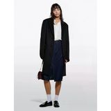 Sisley %100 Viskoz Asimetrik Oversize Gömlek Kadın Krem Gömlek - 325A5ıdtlq09g
