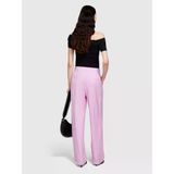 Sisley %100 Viskoz Önü Pileli Geniş Paça Pantolon Kadın Sarı Pantolon - 324P49nmlf057
