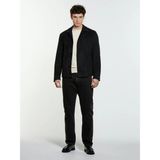 Sisley Düğmeli Yan Cepli Suni Süet Ceket Erkek Siyah Ceket - 325A2WFNSW02G - XL