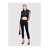 Sisley Kadın Lacivert Slim Fit Gabardin Pantolon