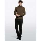 Sisley Kaşmir Karışımlı Dik Yaka Kazak Erkek Kahverengi Kazak - 325A102HS2177 - XL