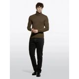 Sisley Kaşmir Karışımlı Dik Yaka Kazak Erkek Kahverengi Kazak - 325A102hs2177