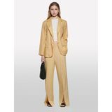 Sisley Keten Karışımlı Pile Detaylı Palazzo Pantolon Kadın Sarı Pantolon - 325P4hzelf06s