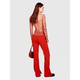 Sisley Koton Karışımlı Fitted Fit Triko Pantolon Kadın Turuncu Pantolon - 323A11bhmf006