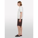 Sisley Liyosel Karışımlı Yırtmaçlı Regular Fit T-Shirt Erkek Krem T-Shirt - 325P361VS104K - XL