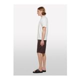Sisley Liyosel Karışımlı Yırtmaçlı Regular Fit T-Shirt Erkek Krem T-Shirt - 325P361VS104K