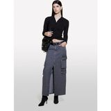 Sisley Normal Bel Siyah Kadın Uzun Etek 4AGWL0025 - 28