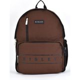 Sisley Okul Sırt Çantası Unisex Çok Gözlü Günlük Seyahat Sırt Çantası - Kahverengi