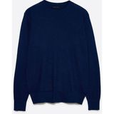 Sisley Pamuk Karışımlı Nervürlü Regular Fit Kazak Erkek Lacivert Kazak - 325A1041s104h