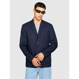 Sisley Rahat Kalıp Astarsız 2 Düğmeli Ceket Erkek Renkli Ceket - 323A2T3RSW016 - 48 - Lacivert