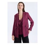 Sisley Regular Fit Bordo Kadın Ceket 24QVLW03B