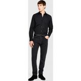 Sisley Slim Fit Esnek Koton Gömlek Erkek Siyah Gömlek - 323A5cnx5ql19