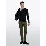 Sisley Slim Fit Vintage Efekt Chino Pantolon Erkek Haki Yeşili Pantolon - 325A4dm6sf02y