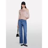 Sisley Streç Kumaş Dikiş Detaylı Slim Fit Bluz Kadın Sütlü Kahve Bluz - 325P33txl400x