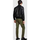Sisley Streç Pamuklu Kemer Delikli Slim Fit Denim Chino Pantolon Erkek Lacivert Pantolon - 324P4hjtsf03n