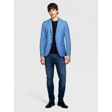 Sisley Streç Pamuklu Kemer Delikli Slim Fit Denim Pantolon Erkek Haki Mix Pantolon - 324P44zasf024