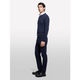 Sisley Streç Pamuklu Logo Detaylı Slim Fit Chino Pantolon Erkek Lacivert Pantolon - 325P4wossf053
