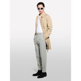 Sisley Su Geçirmez Kumaşlı Logolu Kemerli Regular Fit Trençkot Erkek Mavi Trençkot - 325P2THMSN03V - XL