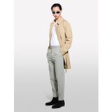 Sisley Su Geçirmez Kumaşlı Logolu Kemerli Regular Fit Trençkot Erkek Siyah Trençkot - 325P2thmsn03v