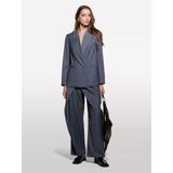 Sisley Viskoz Karışımlı Beli İpli Astarlı Regular Fit Blazer Ceket Kadın Haki Yeşili Ceket - 325A2k2klw03c