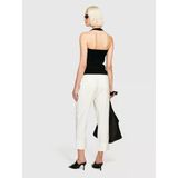 Sisley Viskoz Karışımlı Yanları Elastik Bel Bantlı Çizgili Pantolon Kadın Siyah Mix Pantolon - 324P4pıklf056