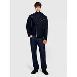 Sisley Yün Karışımlı Slim Fit Kazak Erkek Lacivert Kazak - 323A11bas200a