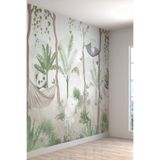 Sisli Orman Duvar Kağıdı Suluboya Görünümünde Duvar Resmi Çocuk Odası Duvar Posteri, 250 x 100