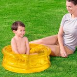 Şişme Bebek Havuzu Şeffaf Sarı 64 CM x 25 CM 51112 Çok Renkli