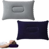 Şişme Kamp Yolculuk Yastığı - Ergonomik - Kadife Yüzey