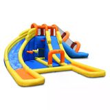 Şişme Süper Aqua Oyun Parkı Islak Ve Kuru Su Kaydırağı