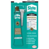 Sista Beyaz Renkli Üniversal Silikon Tüp 50 Gr Antibakteriyel Özellikli Yüksek Kalite