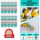 Sista Şeffaf Silikon - 10 ADET