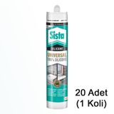 Sista Şeffaf Silikon 280 Ml Henkel (20 Adet) Şeffaf