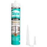 Sista Silikon Mastik Universal, Çeşitli Yapı Elemanlarının Dolgusu ve Yapıştırılması için Güçlü Yapıştırıcı, Solventsiz, Çok amaçlı Yapı Malzemesi, 1x280ml