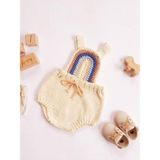 Sistaful El Örgüsü Unisex Bebek Çocuk Tulum - 1 - 2 Yaş - Bej