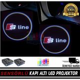 Sistem Led Market Audi Sline Araçlar İçin Pilli Yapıştırmalı Kapı Altı Led Logo