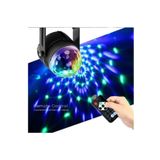 Sistem Led Market Disko Topu Parti Işıkları 7 Renk Led Usb Girişli Sese Duyarlı Rgb Uzaktan Kumandalı