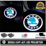 Sistem Led Market Skoda Araçlar Için Pilli Yapıştırmalı Kapı Altı Led Logo