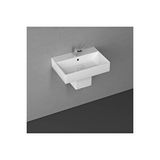 Sistemaz Frame Yarım Ayaklı 70 Cm Lavabo Beyaz