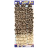 Sister afro dalgası saç / küllü kahve / platin ombreli 8/613