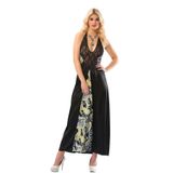 Sistina Siyah Dantelli Saten Gecelik - 086 - Beden S/m Wlzor Beyaz S/M